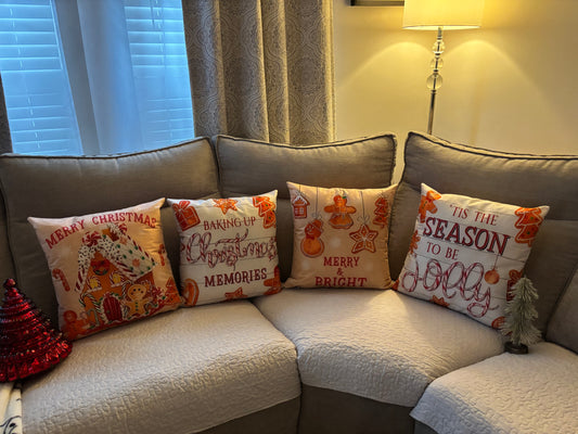 Gingerbread Bakeshop Pillow Set